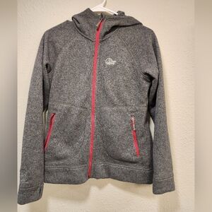 Women's Lowe Alpine Gray and Red Athletic Jacket/Sweatshirt Size Small